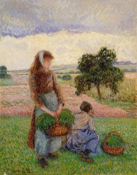 卡米耶 畢沙羅 Peasant Woman Carrying a Basket